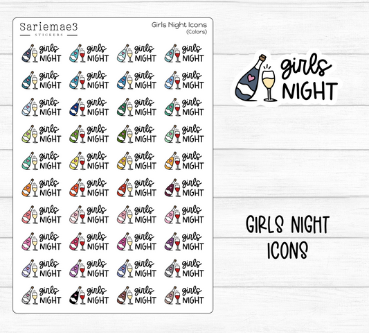Girls Night Icons