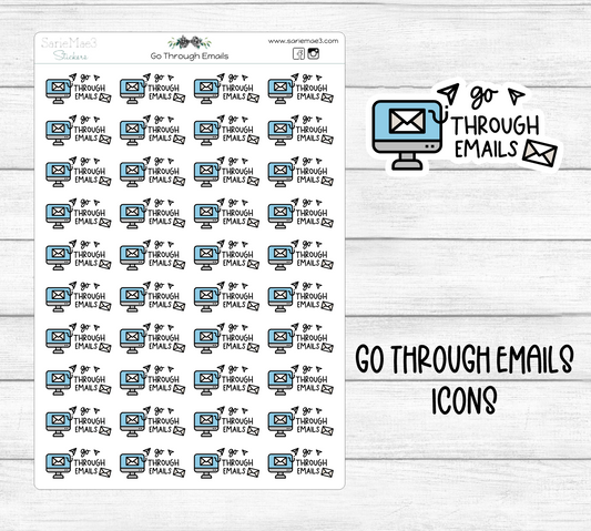 Go Through Emails Icons