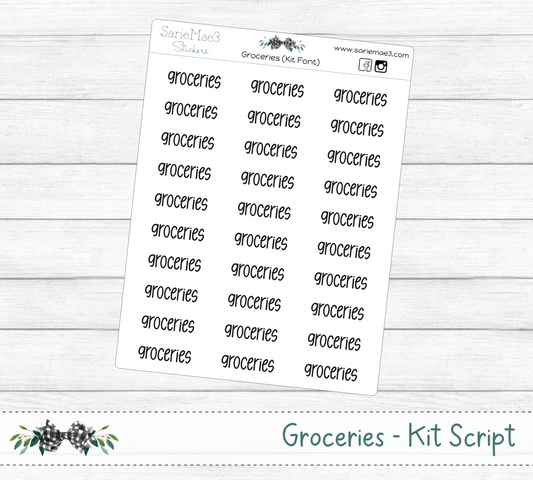 Groceries (Kit Font)