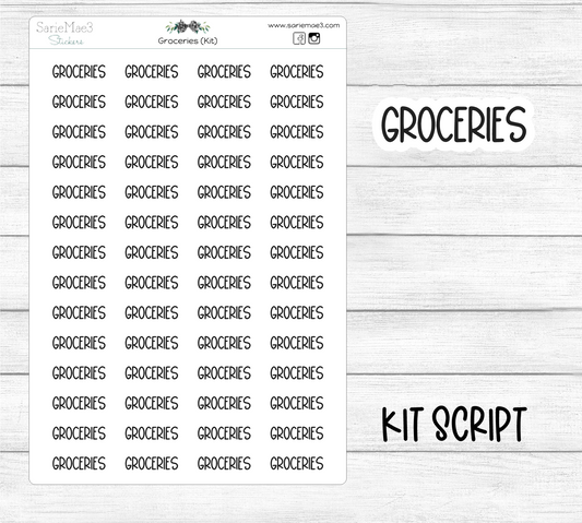 Groceries (Kit Font)