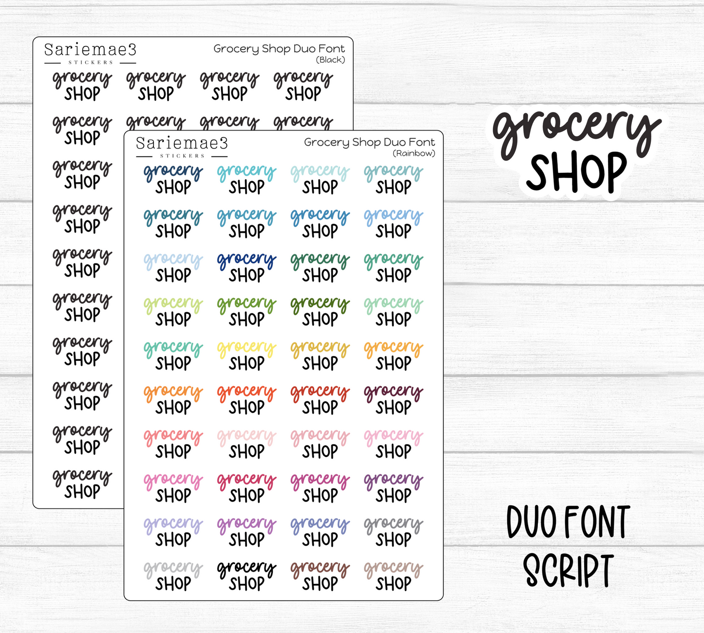 Grocery Shop (Duo Font)