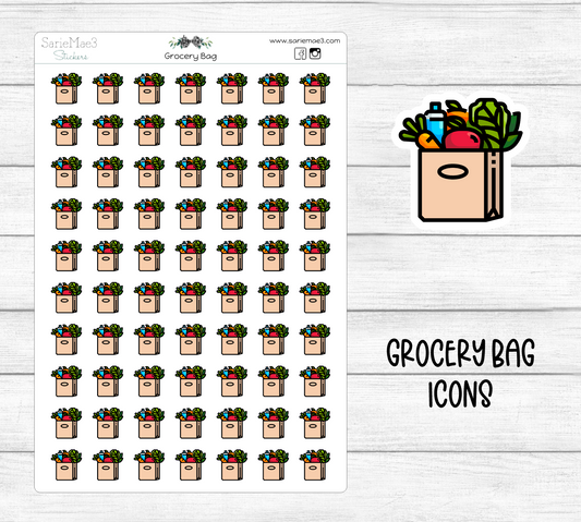 Grocery Bag Icons