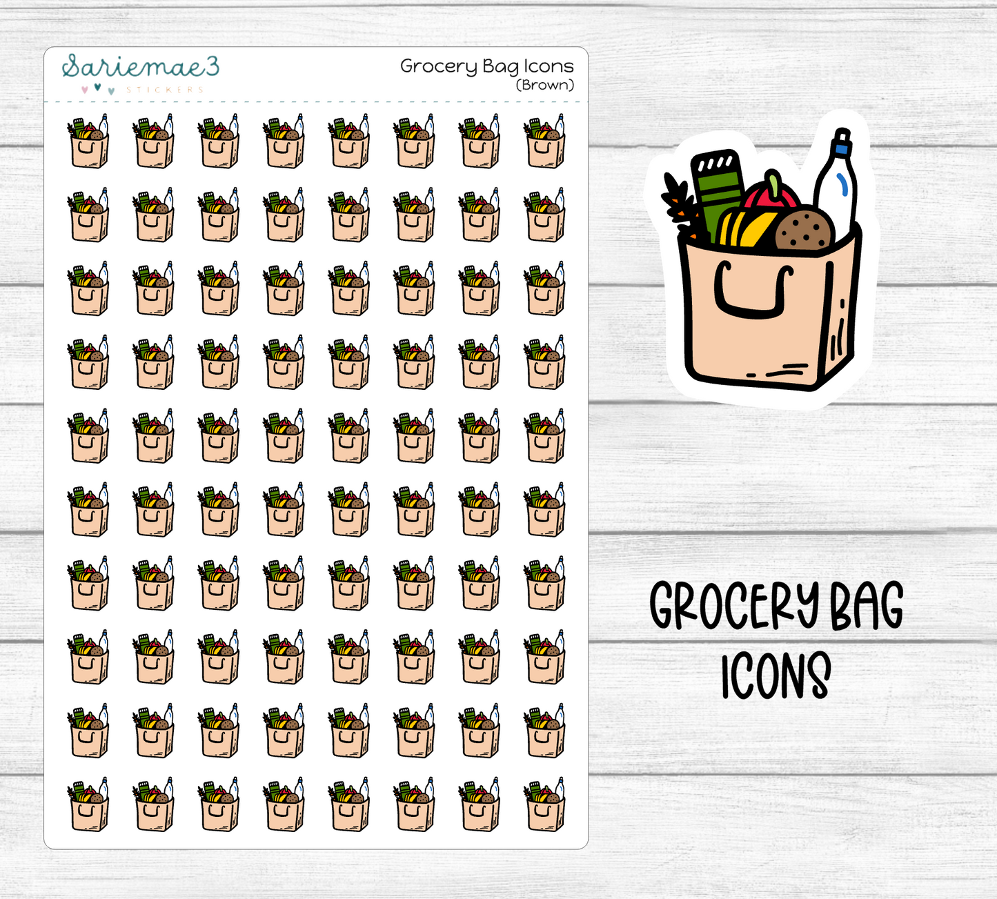 Grocery Bag Icons