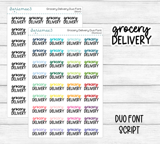 Grocery Delivery (Duo Font)