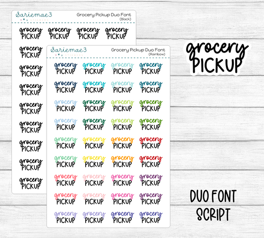 Grocery Pickup (Duo Font)