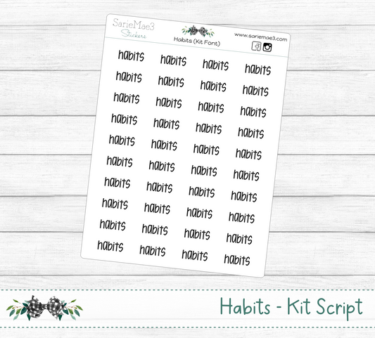 Habits (Kit Font)