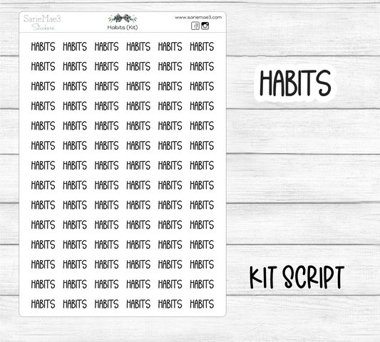 Habits (Kit Font)