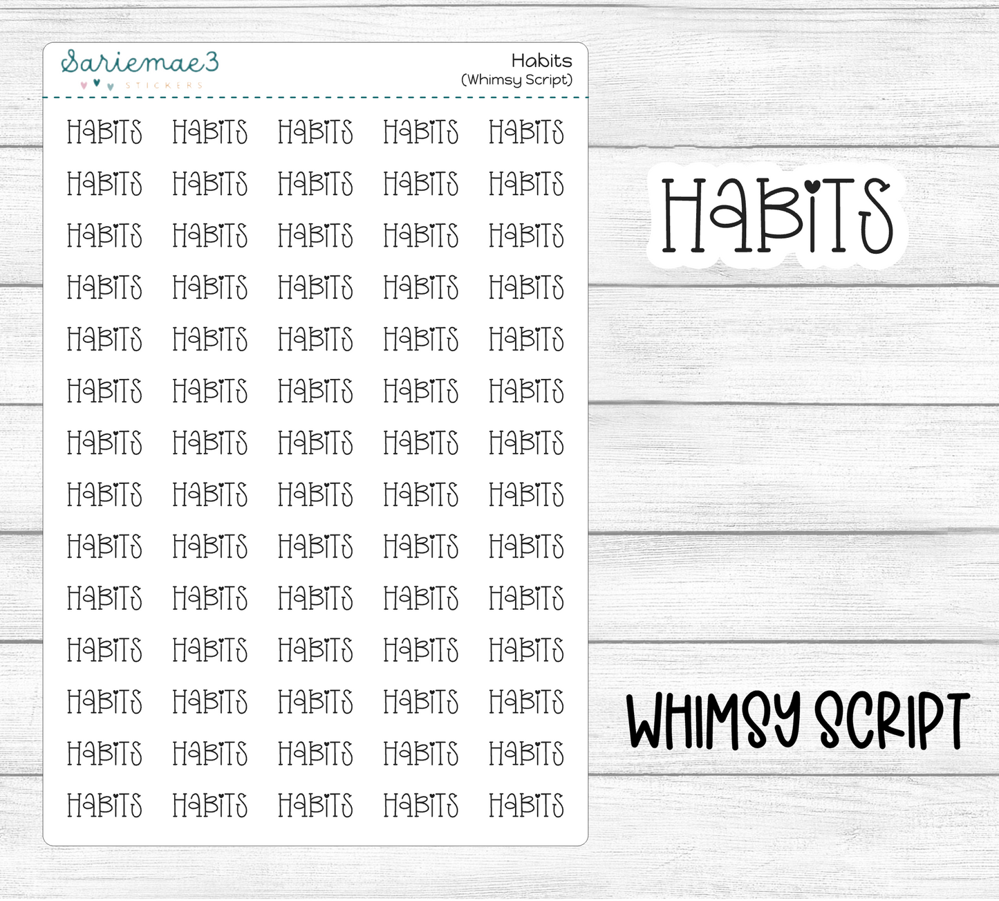 Habits (Whimsy)