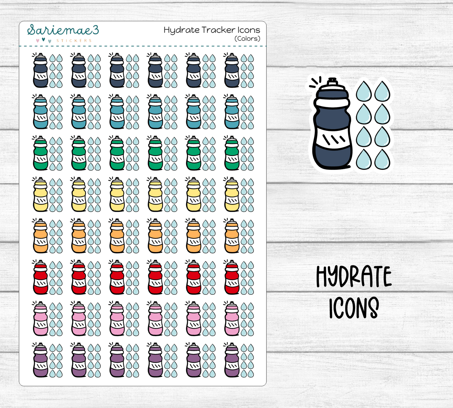 Hydrate Tracker Icons (Reformat)