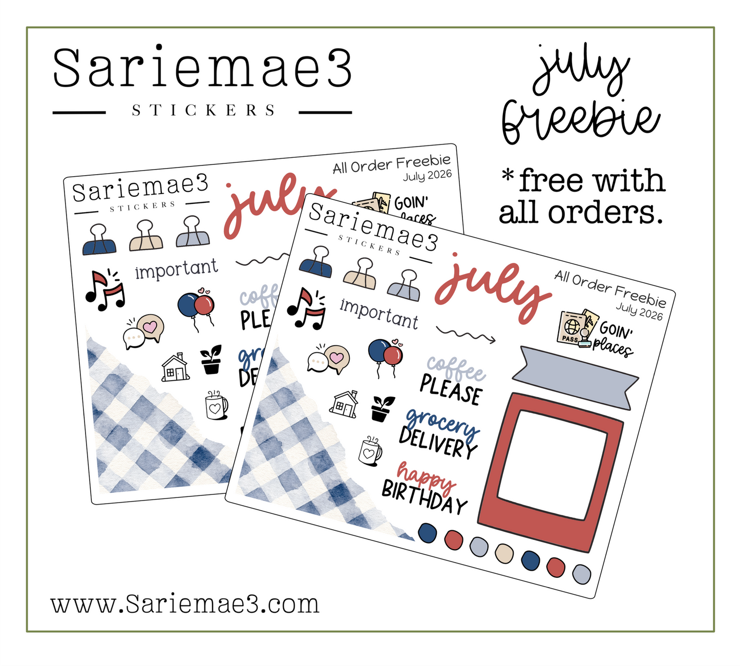 July 2026 Freebie