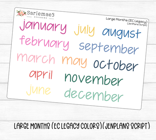 Large Months (EC Legacy)(JenPlans)