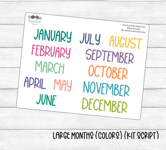 Large Months (EC Colors) (Kit Font)