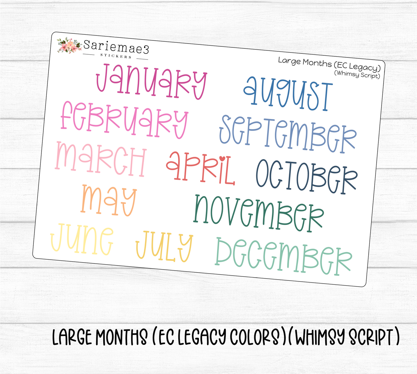 Large Months (EC Legacy)(Whimsy)