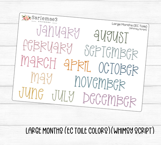 Large Months (EC Toile)(Whimsy)