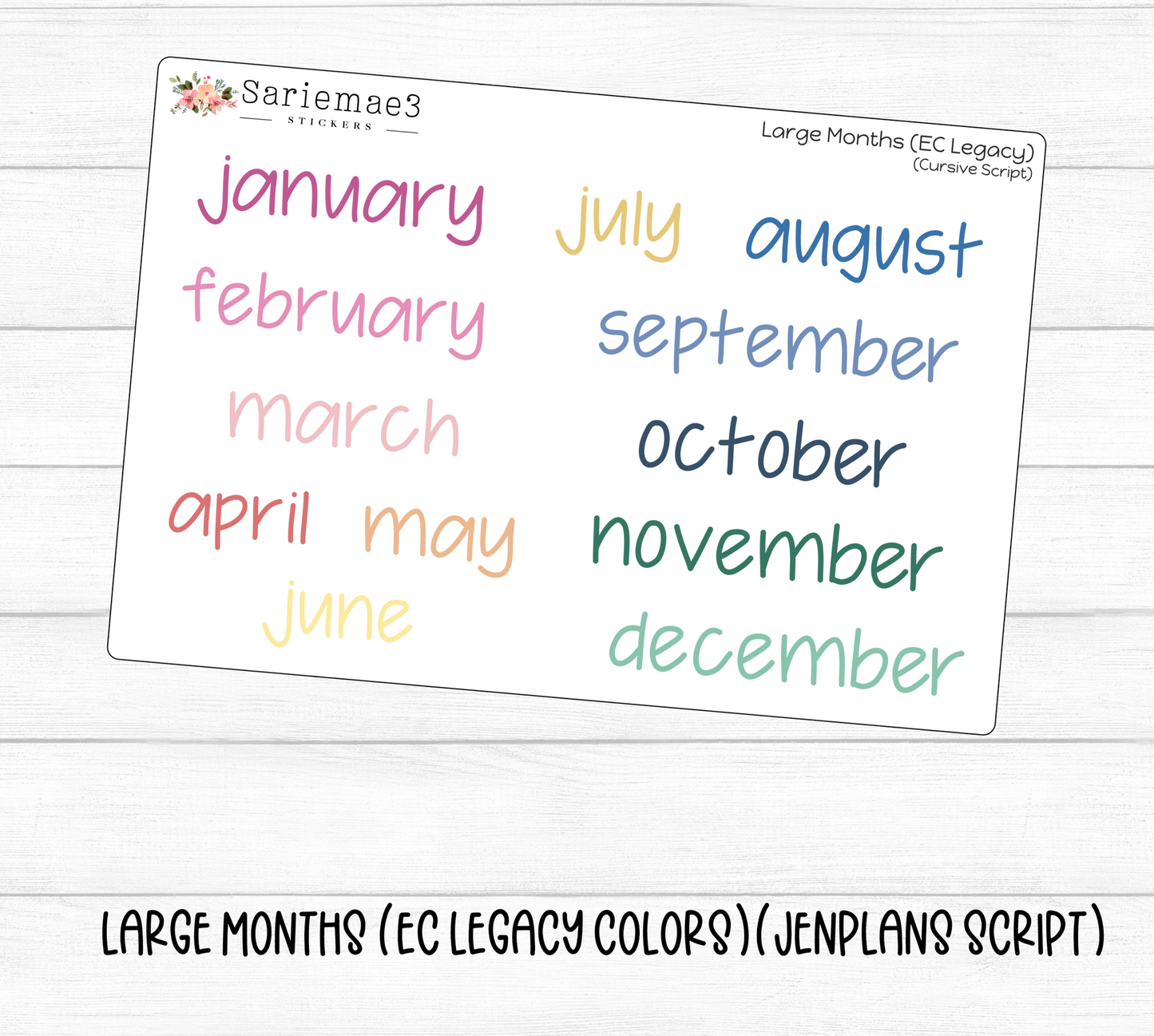 Large Months (EC Legacy)(JenPlans)