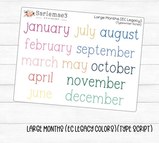 Large Months (EC Legacy)(Type)