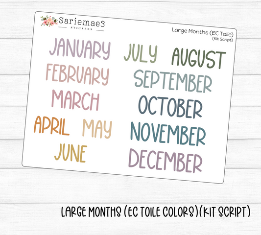 Large Months (EC Toile)(Kit)