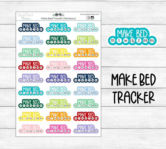 Make Bed Rainbow Habit Tracker