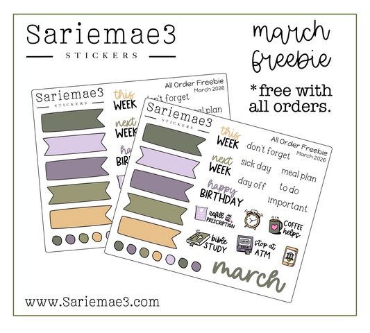 March 2026 Freebie