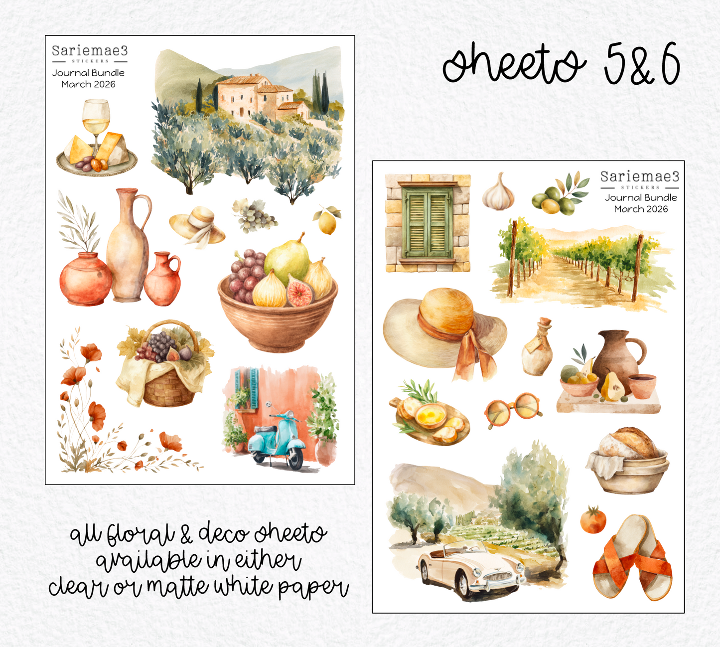 March Journal Bundle (20% off) LIMITED TIME! Available 3/2-3/31