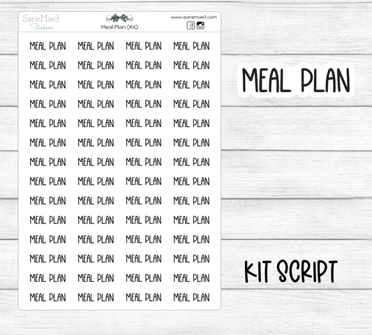 Meal Plan (Kit Font)