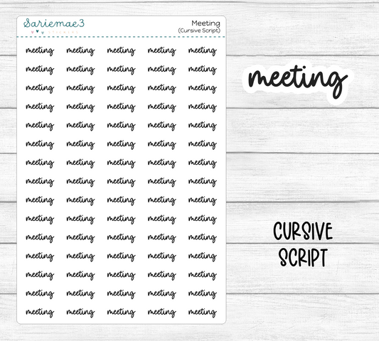 Meeting (Cursive)