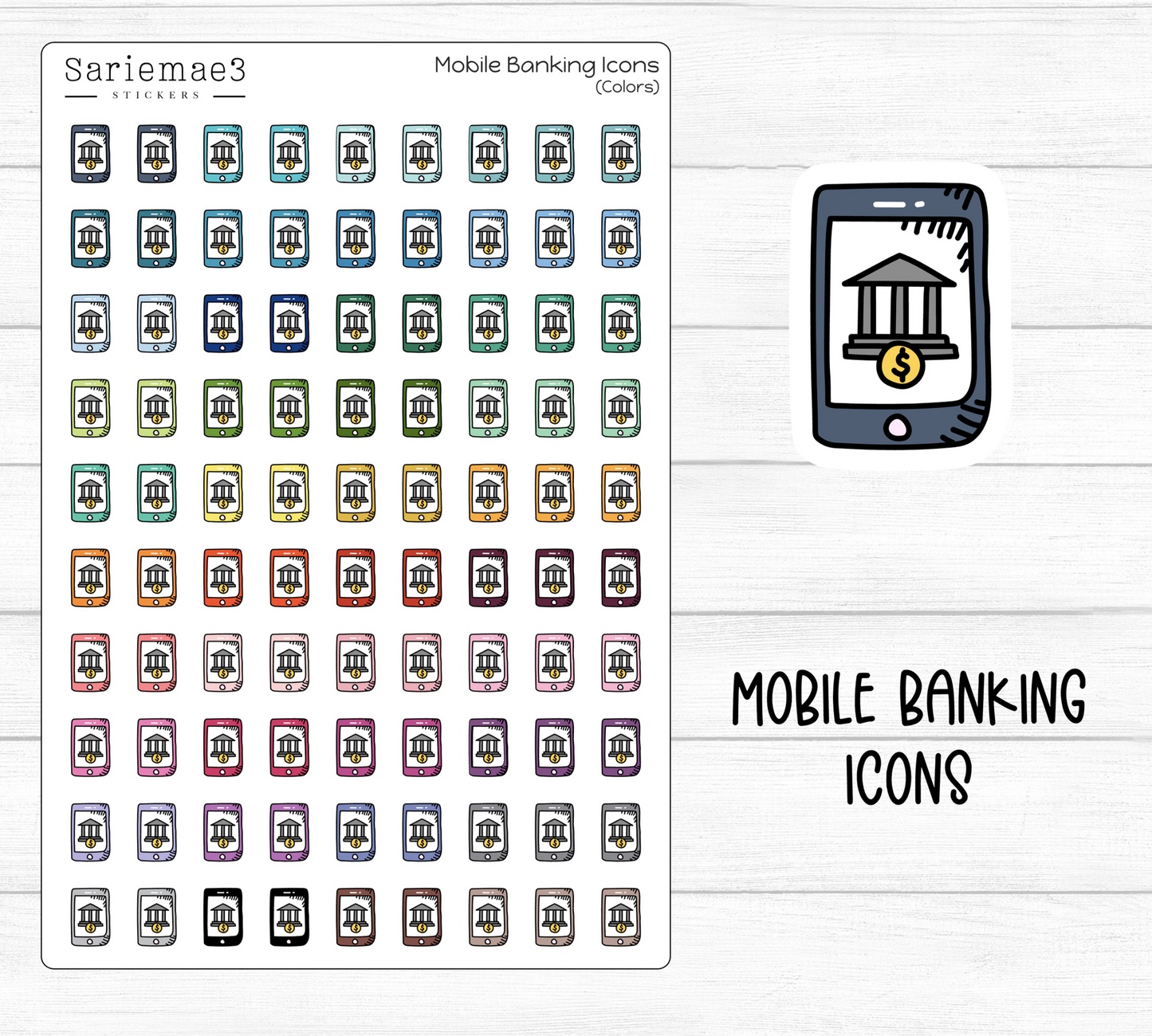 Mobile Banking Icons
