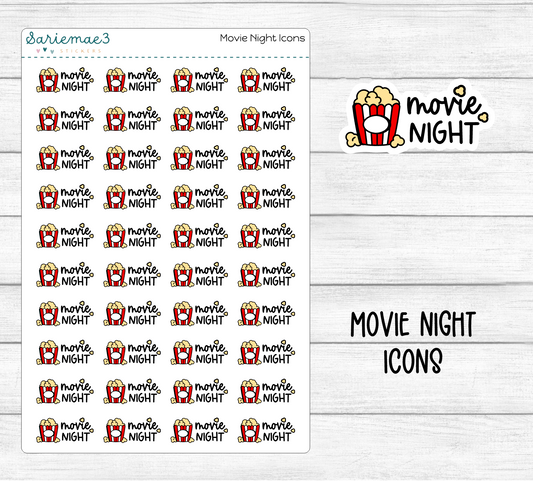 Movie Night Icons