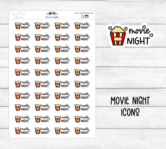 Movie Night Icons