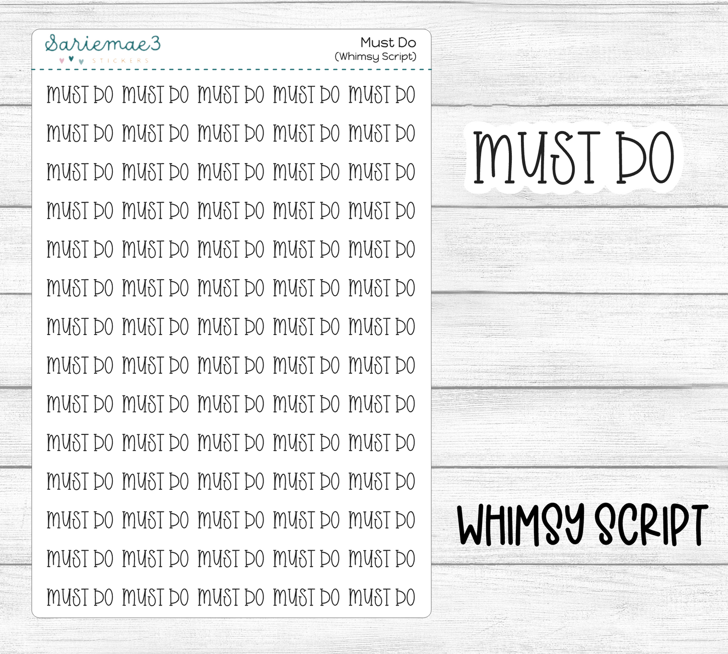 Must Do (Whimsy)