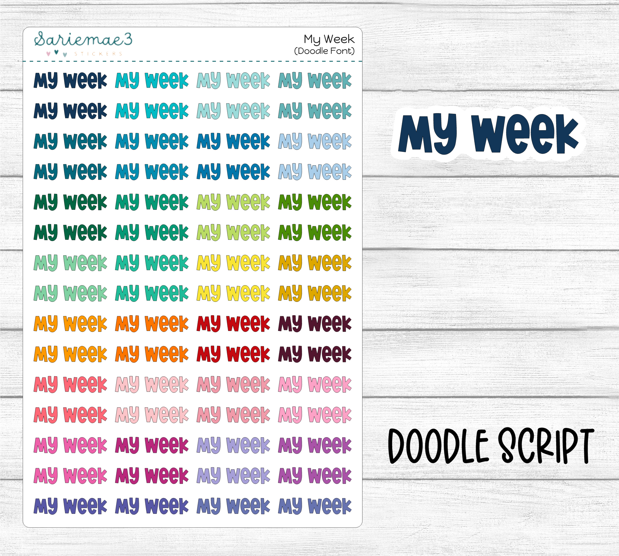 My Week (Doodle) – SarieMae3
