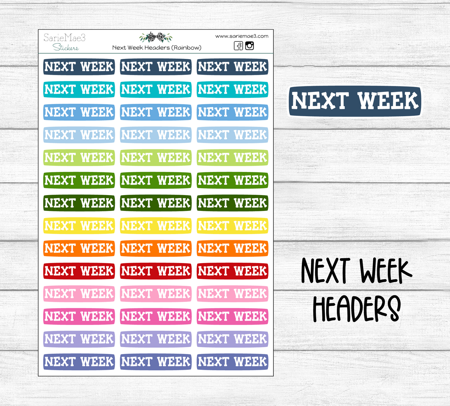 Next Week Rainbow Header