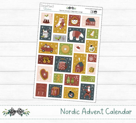 Nordic Christmas Advent / Countdown Calendar