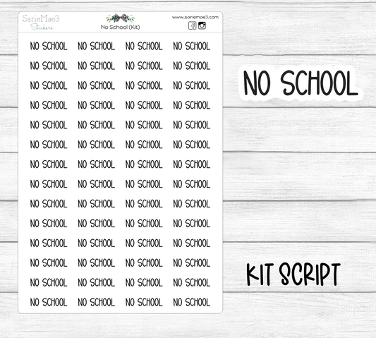 No School (Kit Font)