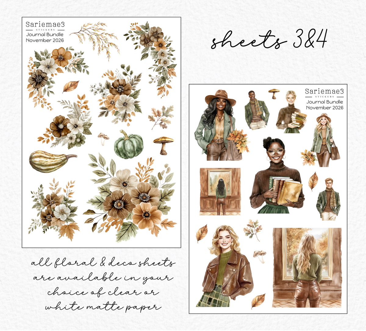 November Journal Bundle (20% off) LIMITED TIME! Available 10/1-10/31