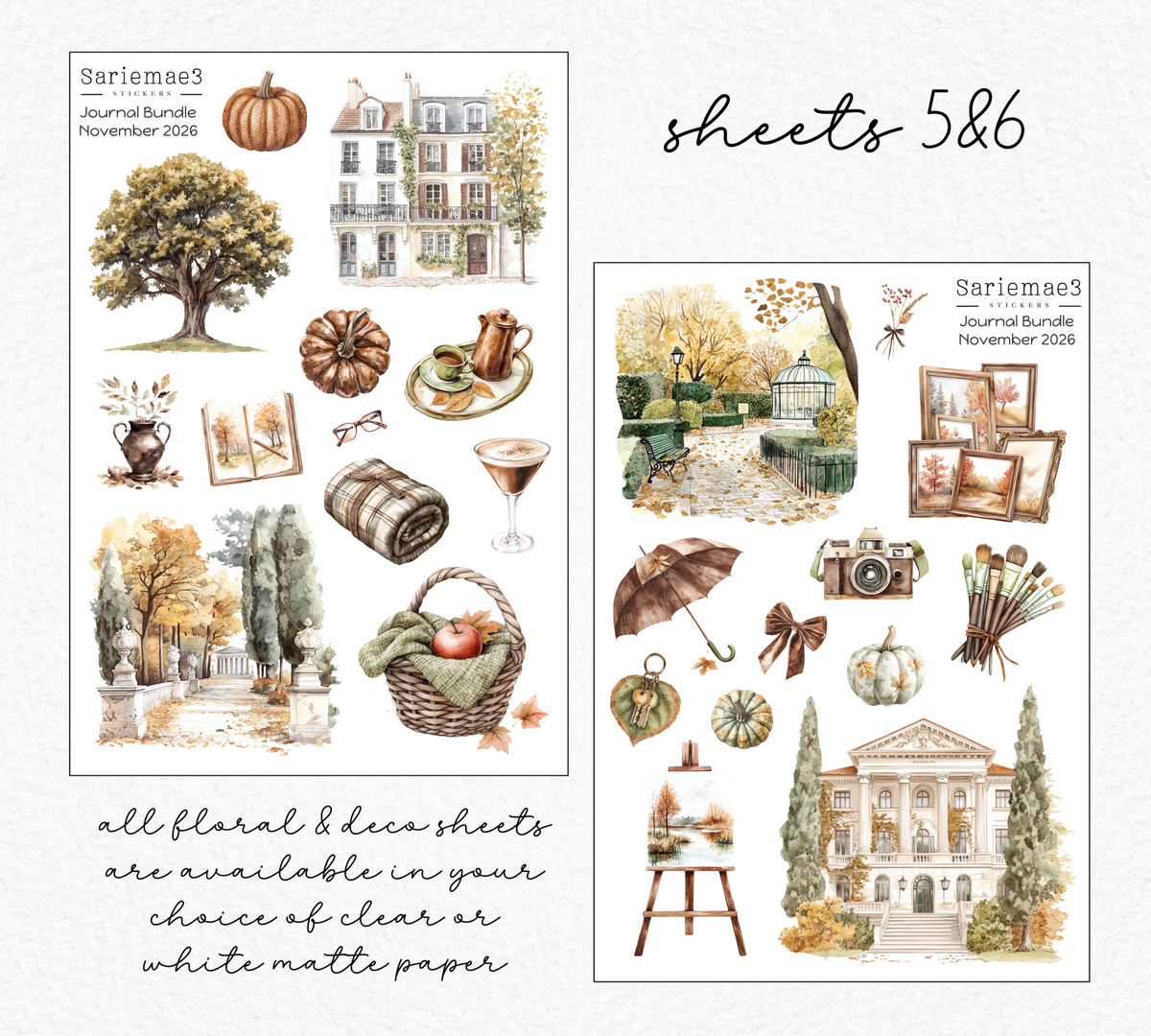 November Journal Bundle (20% off) LIMITED TIME! Available 10/1-10/31