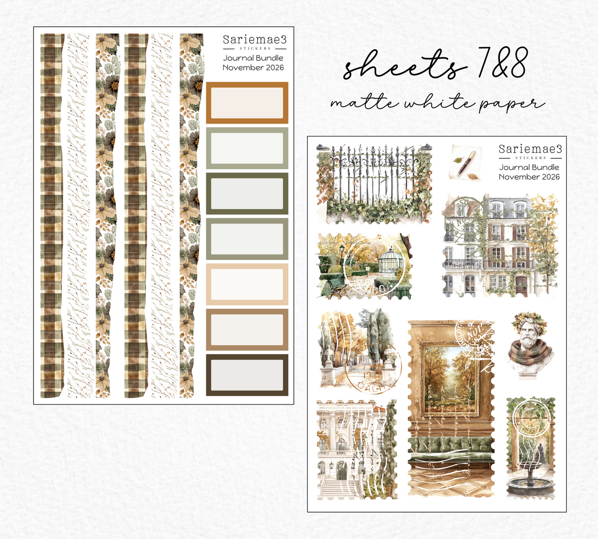 November Journal Bundle (20% off) LIMITED TIME! Available 10/1-10/31