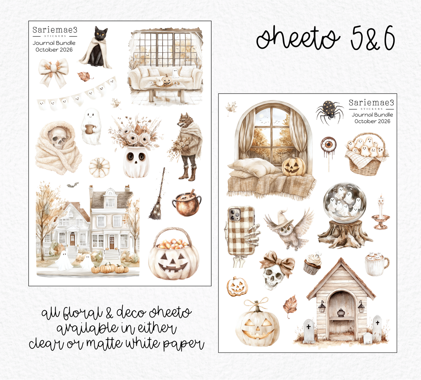 October Journal Bundle (20% off) LIMITED TIME! Available 9/1-9/30