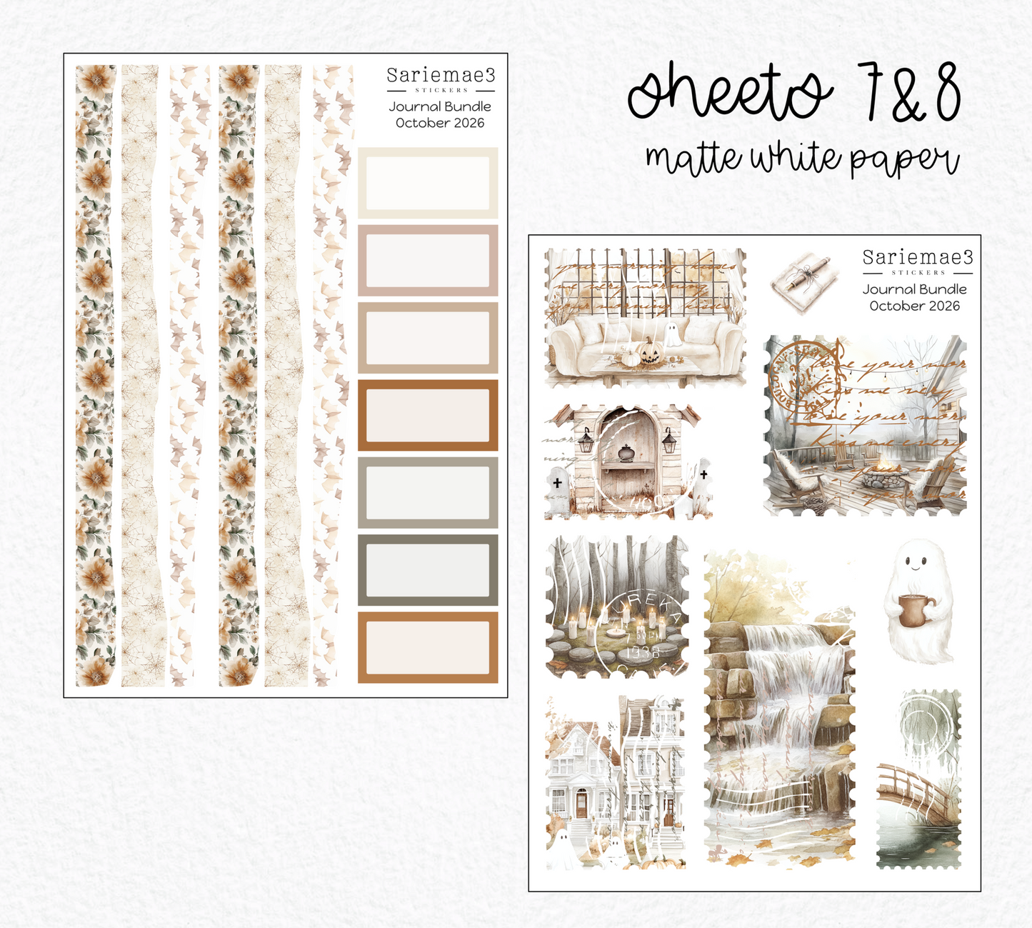October Journal Bundle (20% off) LIMITED TIME! Available 9/1-9/30