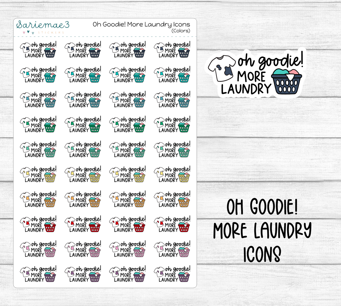 Oh Goodie More Laundry Icons