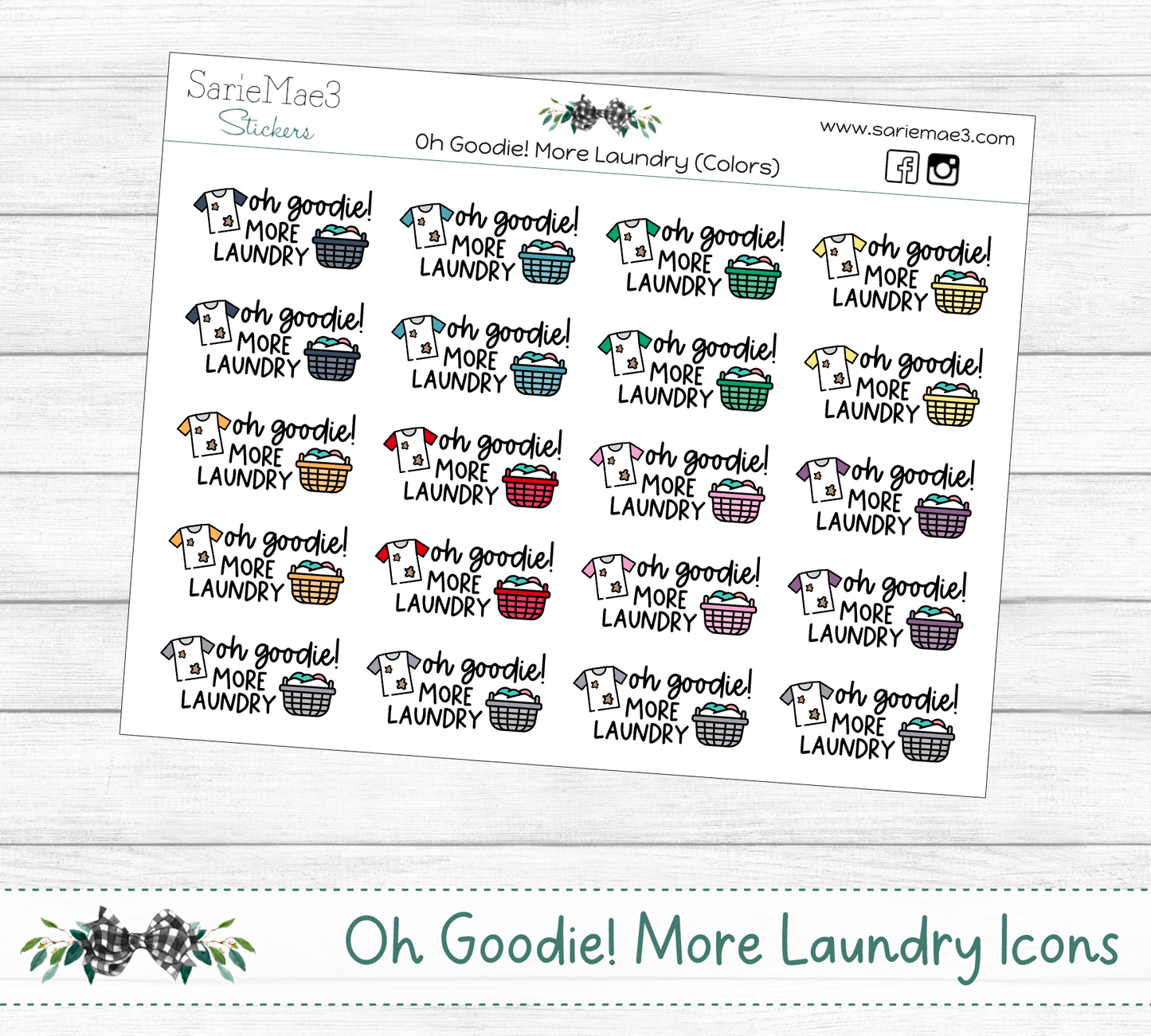 Oh Goodie More Laundry Icons