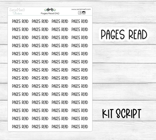 Pages Read (Kit Font)