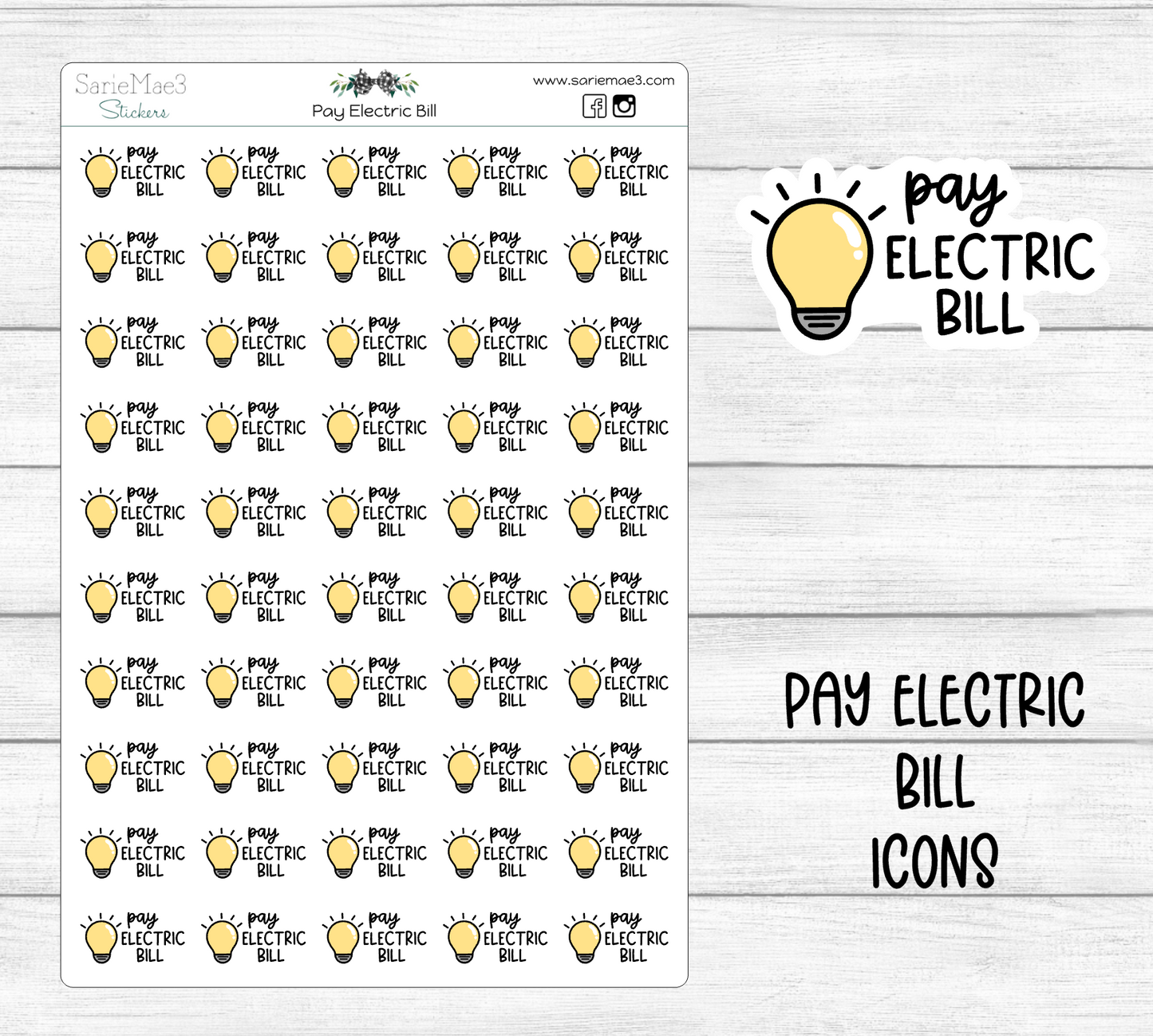 Pay Electric Bill Icons