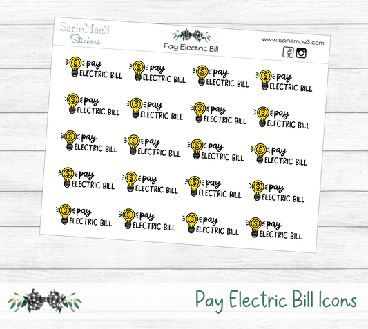 Pay Electric Bill Icons