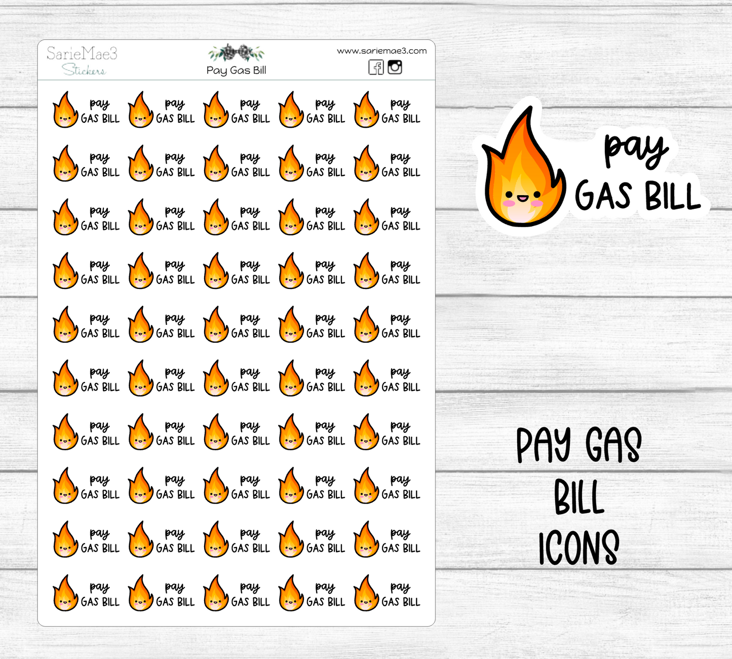 Pay Gas Bill Icons