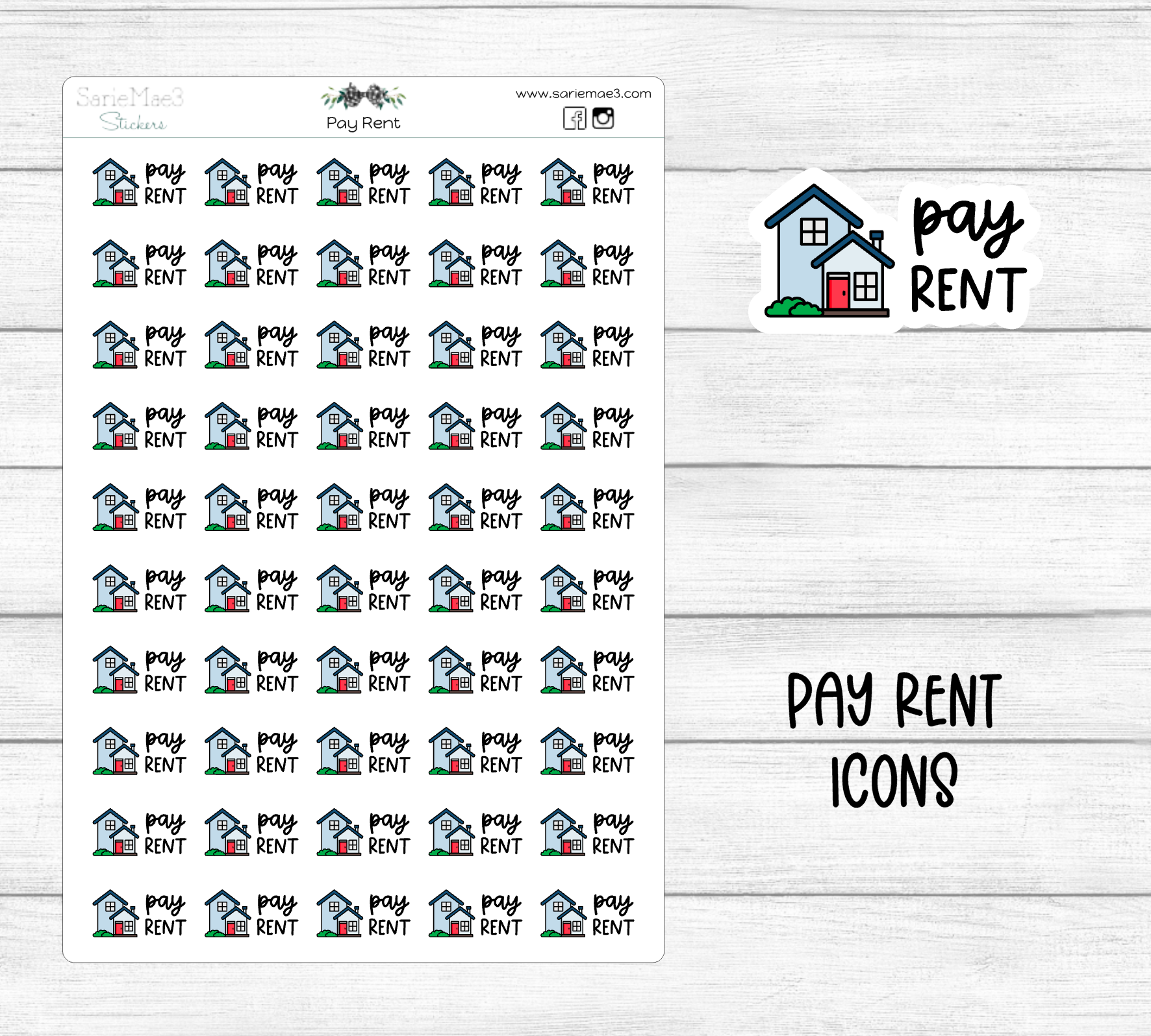 Pay Rent Icons – SarieMae3