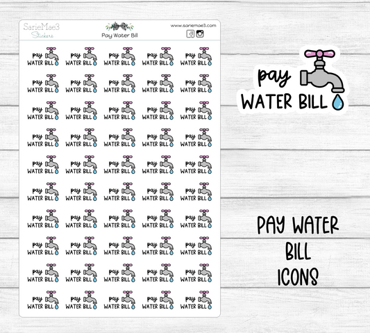 Pay Water Bill Icons