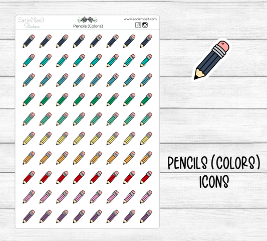 Pencils (Colors) Icons