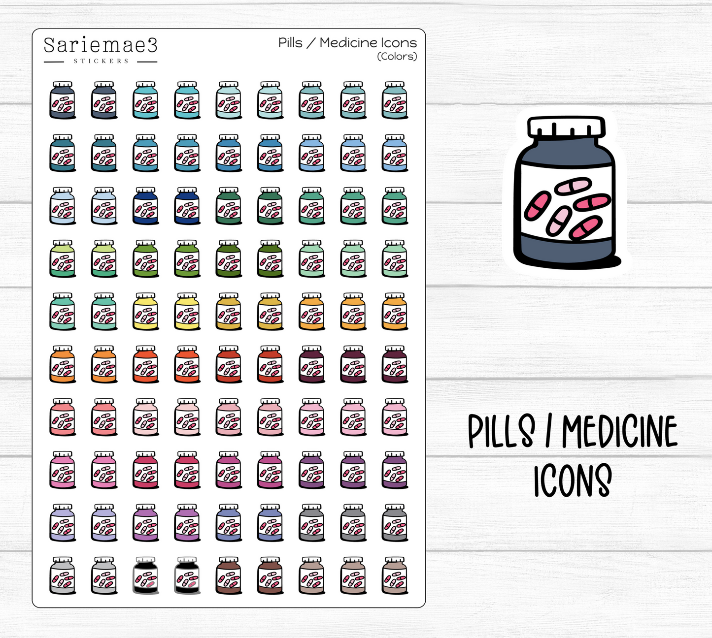 Pills / Medicine Icons