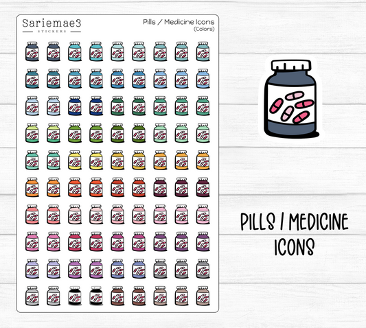Pills / Medicine Icons